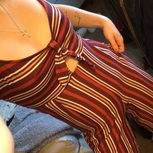 Striped romper / jumpsuit